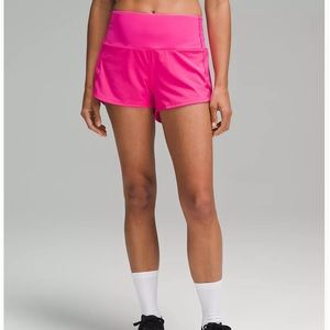LULULEMON - High rise, 2.5 inch, speed up’s. SONIC PINK